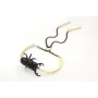 Pulsera semirrigida oro mate con escarabajo esmalt