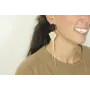 Pendinetes perno hexágono esmaltado negro, triangu