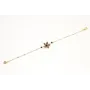 Pulsera cadena con chapitas oro mate con facetas n