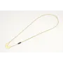 Collar cadena eslabón plano oro mate con colgante 