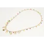 Collar cadena lagrimas esmaltadas colorines con co