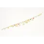Pulsera cadena lagrimas esmaltadas colorines con c