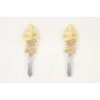 Pendientes perno hoja oro mate con liston de sodal