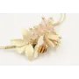 Pulsera nudo serpiente oro pálido con centro hoja 