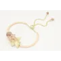 Pulsera semi rigida salmón con burruño facetadas n