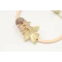 Pulsera semi rigida salmón con burruño facetadas n