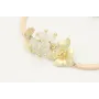 Pulsera semi rigida salmón con burruño facetadas b