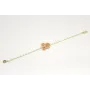 Pulsera de cadena esmaltada blanca con trio esmalt