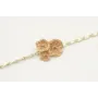 Pulsera de cadena esmaltada blanca con trio esmalt