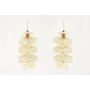 Pendientes perno de abeja pintada a mano con colga