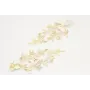Pendientes perno trio de flores blanco con ramas o