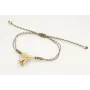 Pulsera nudo serpiente con hilo micri driza marrón