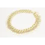 Collar triple con cadena entrelazada, cadena gotas