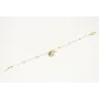 Pulsera cadena facetadas opal rosa,marrón,azul,bla