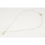 Collar cadena dorada con microperla y colgante dis
