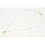 Collar cadena dorada con microperla y colgante dis