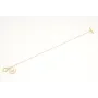 Pulsera cadena dorada con microperla y colgante di