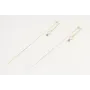 Pendientes perno palo oro mate con gota nacar enga