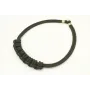 Collar cordón retorcido verde inglés con nudo medi