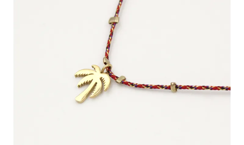 Solitario con hilo micro driza rojo,oro,morado con