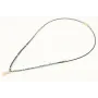 Solitario con hilo macrame verde inglés, mitad mic