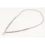 Solitario con hilo macrame morado, mitad micro dri
