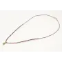 Solitario con hilo macrame amoratado, mitad micro 