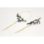 Pendientes irrregulares rama de coral esmaltada ne