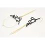 Pendientes irrregulares rama de coral esmaltada ne