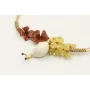Pulsera hilo dorado pálido con nuedo serpiente, ca