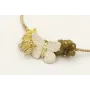 Pulsera hilo dorado pálido con nuedo serpiente, ma