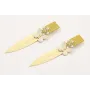 Pendientes perno rectangulo esmalte lima, colgante