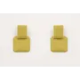Pendientes perno rectangulo y colgante cuadrado es