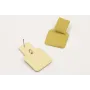 Pendientes perno rectangulo y colgante cuadrado es