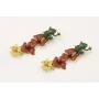 Pendientes perno rana esmaltada verde con colgante