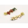 Pendientes perno rana esmaltada verde con colgante