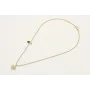 Collar de 2 cadenas una cadena bolas esmaltada pis