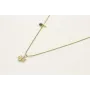 Collar de 2 cadenas una cadena bolas esmaltada pis