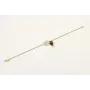 Pulsera cadena bolas esmaltada pistacho colgante f