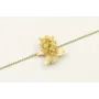 Pulsera cadena bolas esmaltada pistacho colgante 4