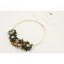 Collar rigido con hojas de miyuki verde oscuro, li