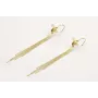 Pendientes perno abeja esmaltada negra y amarilla 