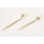Pendientes perno abeja esmaltada negra y amarilla 