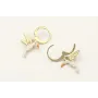 Pendientes perno de seguridad con colgante colibri