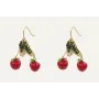 Pendientes perno sencillo con manzanas esmaltadas 