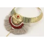 Collar rigido con centro sol,aguila,disco anudlado