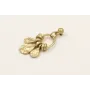 Single earrings con colgantes laminas labradas y r