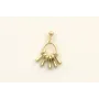 Single earrings con colgantes lagrimas y ruedas en