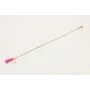 Pulsera cadena con chapita intercalada dorado mate