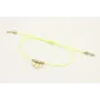 Pulsera hilo amarillo fluor con colgantes laminas 